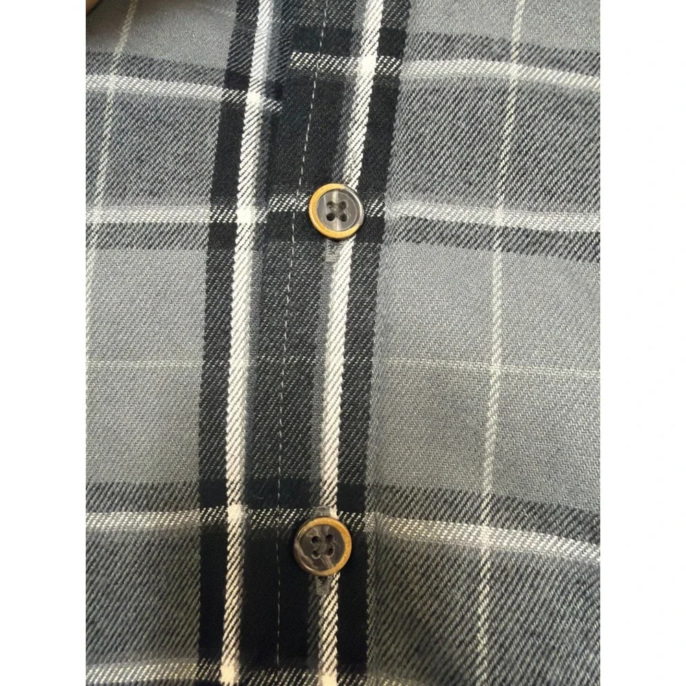 Cat & Jack Gray Black Plaid Faux Shearling Lined Flannel Shirt Jacket Kids 18M‎